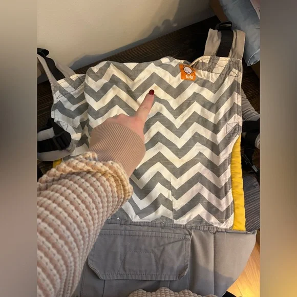 Tula Chevron Gray and Yellow Baby - Picture 5 of 6